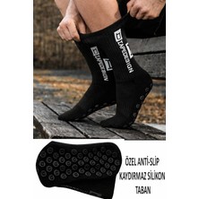 Allians Silikon Tabanlı Futbol Çorabı, Dikişsiz, Kauçuk Havlu Taban, Sporcu Tozluk