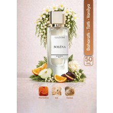 ILLUSIONE Soléna Edp Kadın Parfüm 50ML  Baharatlı-tatlı-vanilya| Narenciye, Gül, Vanilya