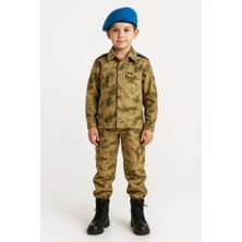 Mercantex Single Sword Unisex/Erkek/Kız Çocuk Polis-Asker Kıyafeti Elbisesi Üniforma Takımı Kostüm (Komando 6-7 Yaş)