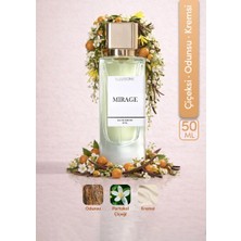 ILLUSIONE Mirage EDP Kadın Parfüm 50ml | Çiçeksi-Odunsu-Kremsi | Portakal Çiçeği, Sümbülteber, Vanilya, Misk