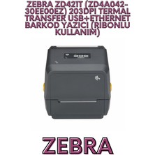 ZEBRA ZD421T (ZD4A042-30EE00EZ) 203DPI TERMAL TRANSFER USB+ETHERN