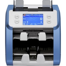 Rauver Ksn Çift Katlı Karışık Para Sayma Makinesi – 10 Para Birimi, Dokunmatik Ekran, Seri Numarası Okuma