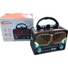 Kenko Eskitme Nostaljik Görünümlü Radyo El Fenerli | Bluetooth Usb Mp3 Çalar Retro Müzik Kutusu Fm Tf Kart