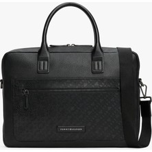 Tommy Hilfiger Erkek Siyah Tommy Hilfiger Th Monogram Computer, Bds Siyah Erkek Çanta & Cüzdan