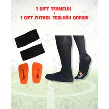 Allians Futbol Uzun Tozluk ve Kaval Koruyucu Tekmelik Seti Siyah