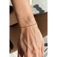 Spossy Silver Jewelry Yarı Su Yolu Yarı Zincir Zarif Bileklik