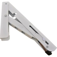 River Mandallı Katlanır Masa Ayağı 1 Çift Beyaz 30 cm