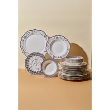 Perotti Blackyard Bone 24 Parça 6 Kişilik Yemek Takımı