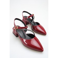 ich1one Torino Kadın Rugan Topuklu Babet Ayakkabı – 5 cm Topuk, Günlük ve Ofis Şıklığı 1106