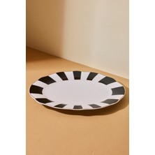 Perotti Black Bone Kayık Tabak 25 cm