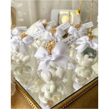 20 Adet Badem Şekerli Nikah Nişan Söz Kına Hediyelik Etiketli