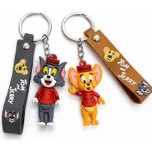 Filiya Tom ve Jery Çift Anahtarlık Çanta Aksesuarı