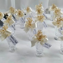 Çicek ve Sim Detaylı Hediyelik Kolonya Söz, Nişan, Kına, Düğün Kolonya Hediyelik 10 Adet (Hürrem Mod