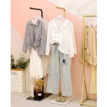 Md Vitrin Dekorasyon Butik Mağaza Raf Sistemleri Tekli Askılık Stand Statik Boyalı