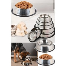 Özbience Yıkanabilir Paslanmaz Köpek ve Kedi Mama Kabı, 18 Cm, Dayanıklı ve Şık