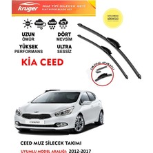 Kruger Kia Ceed Ön Muz Silecek Takımı 2011 Model Araca Özel (Aparatsız Direk Montaj)