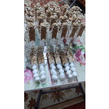 Söz-Nişan Hediyelik Cam Tüp Şişede Badem Şekeri (50 Adet)