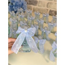15 Adet Mavi Incili Mika Plastik Kolonya Hediyelik Söz Nişan Nikah Kına Mevlüt Bebek Doğum