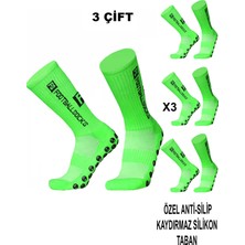 Allians 3 Çift Kaydırmaz Silikon Tabanlı Futbol Çorabı ve Tozluk Seti