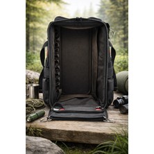 Alveta Outdoor Kamp Sırt Çantası Su Geçirmez Trekking Dağcılık  Hiking Dayanıklı Çok Bölmeli Siyah