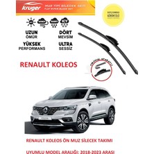 Kruger Renault Koleos Ön Muz Silecek Takımı 2022 Model Araca Özel (Aparatsız Direk Montaj)