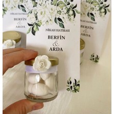 20 Adet Kişiye Özel Nişan, Söz, Kına ve Düğün Şişeli Badem Şekerli Hediyelik