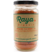 Raya Organik Organik Toz Biber - Acı 80G