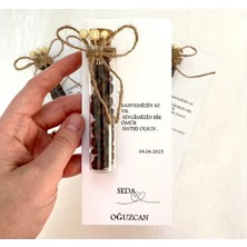 20 Adet Kişiye Özel Nişan, Söz, Kına ve Düğün Kartlı Kahve Çekirdekli Hediyelik