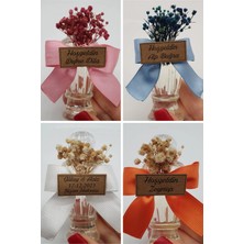 Kolonyasız Cipsolu Kurdeleli Etiketli 50CC Mika Şişe Hediyelik