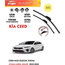 Kruger Kia Ceed Ön Muz Silecek Takımı 2021 Model Araca Özel (Aparatsız Direk Montaj)