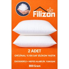 Filizon 2 Adet Boncuk Silikon Yastık Dayanıklı Nefes Alabilir Yumuşak 800 Gram