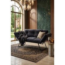 AVYNA Luxury Katlanır Yataklı Kanepe – Mekanizmalı Ikili Çekyat, Premium Konfor, Modern Tasarım - Füme