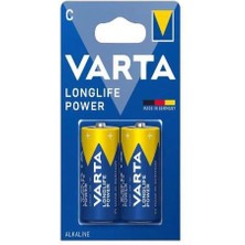 Varta C Orta Boy 4914 Longlife Power Alkalin C Orta Boy Pil 2'li Paket Erpilsan Elektronik