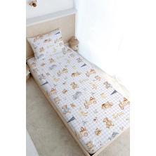 Tuğba Kuğu Tek Kişilik Lastikli Çarşaf Seti - Pureline Series - Cute Baby Toys