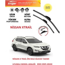 Kruger Nissan X-Trail Ön Muz Silecek Takımı 2024 Model Araca Özel (Aparatsız Direk Montaj)