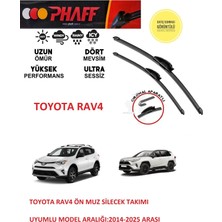 Phaff Toyota Rav4 Ön Muz Silecek Takımı 2014 Model Araca Özel (Aparatsız Direk Montaj)