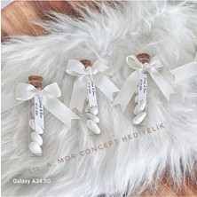 20 Adet Tüp Badem Şekeri Tüpte Nikah Şekeri Söz Nişan Hediyesi Fiyonklu