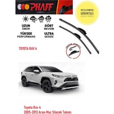 Phaff Toyota Rav4 Ön Muz Silecek Takımı 2013 Model Araca Özel (Aparatsız Direk Montaj)