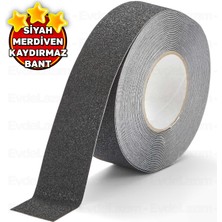 EvdeLazım Siyah Merdiven Kaydırmaz Bant Arka Kısmı Yapışkanlı Zemin Kaydırmayan Bant