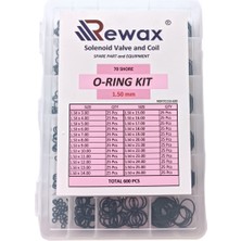 Rewax Oring Seti 1.5mm 600 Adet 70 Shore