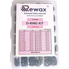 Rewax Oring Seti 2.5mm 600 Adet 70 Shore