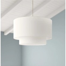 Allians Iki Katlı Beyaz Modern Avize, Yatak ve Çocuk Odası Için Şık Aydınlatma