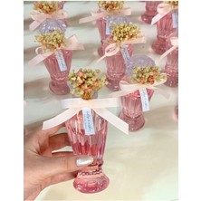 15 Adet Mika Plastik Kolonya Pembe Hediyelik Söz Nişan Kına Nikah Bebek