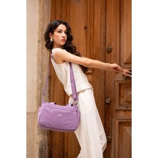 Oldso Sanmorris Kadın Çok Gözlü Suya Dirençli Paraşüt Kumaş Çapraz Askılı El ve Omuz Çantası