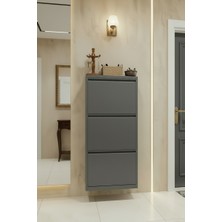 Metalium Concept 3'lü (Üçlü) Metal Ayakkabılık Antrasit