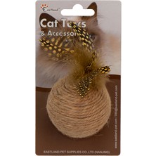 Hnrlishp Eastland Hasır Tüylü Çıngıraklı Top-Çap 6cm