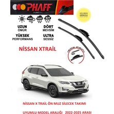 Phaff Nissan X-Trail Ön Muz Silecek Takımı 2025 Model Araca Özel (Aparatsız Direk Montaj)
