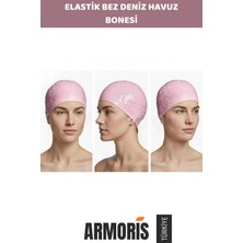 Armoris #bone Uzun Saç Kaymaz Su Geçirmez Elastik Havuz Deniz Bonesi Yüzücü Şapkası Konforlu Dayanıklı