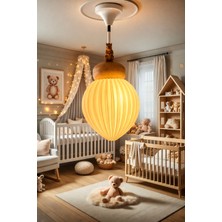 Piccomino Sincaplı Meşe Palamudu Bebek ve Çocuk Odası Avize - Mısır Nişastası Bazlı Doğa Dostu Sarkıt