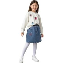 Sy Store Kız Çocuk Kelebekli Kot Takım